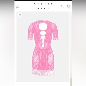 Poster girl dress tried on